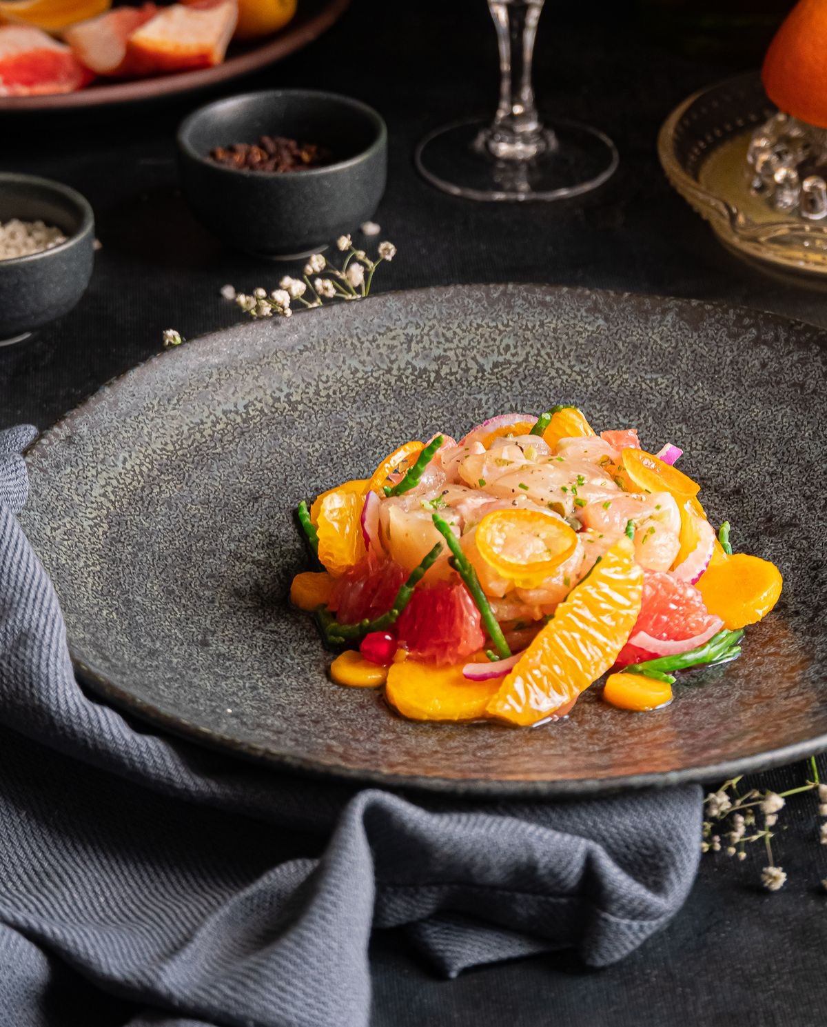 Tartare de daurade aux agrumes